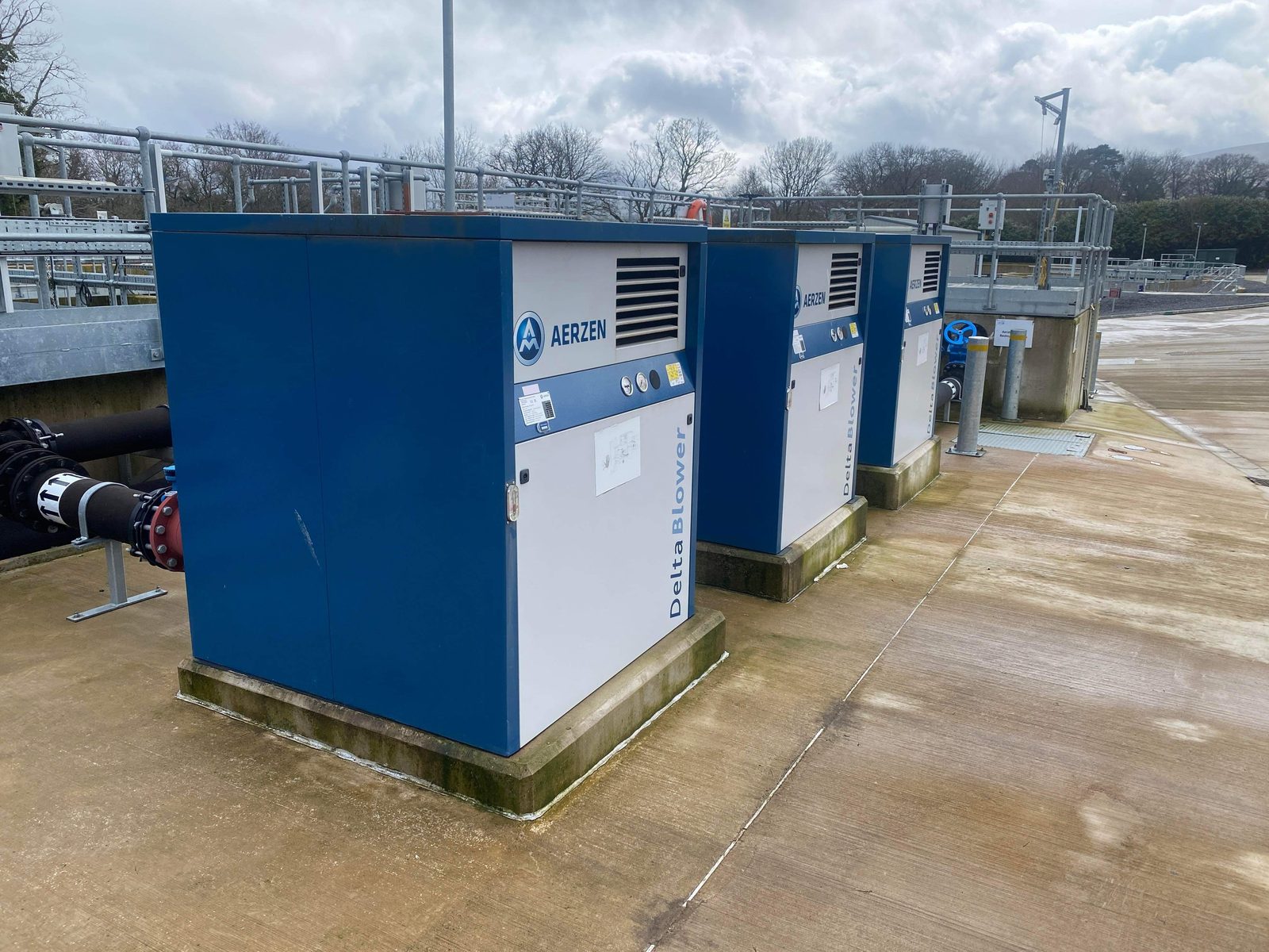 Liberty Water engineers working on site at a major water treatment facility in Ireland