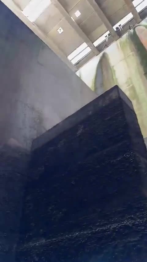 Video clip 4 of the 4.5 tonne penstock removal operation at Duncrue Street TPS, Belfast