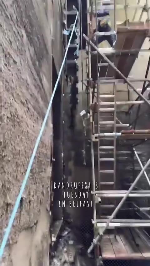 Video clip 5 of the 4.5 tonne penstock removal operation at Duncrue Street TPS, Belfast