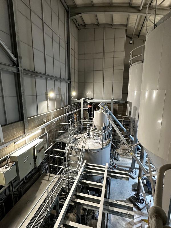 Interconnecting access platform installation at Drumaroad WTW
