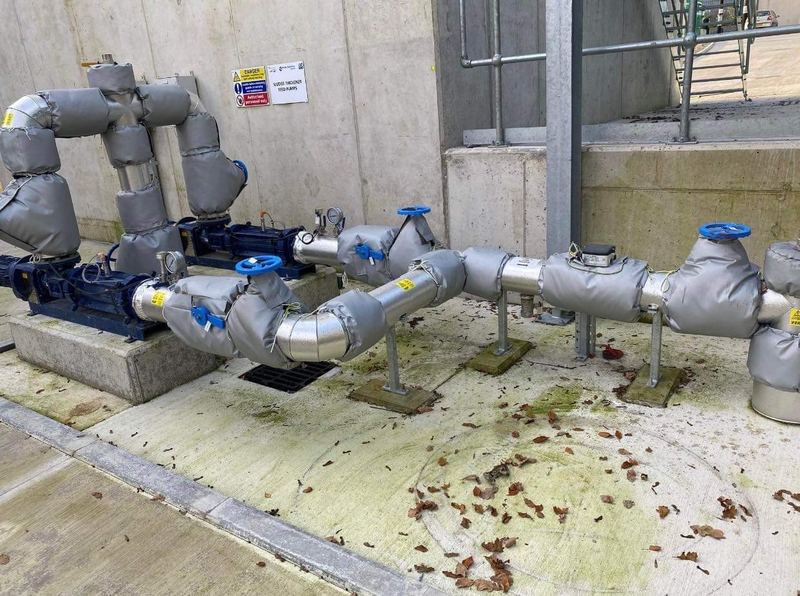 Insulated process pipework installation by Liberty Water