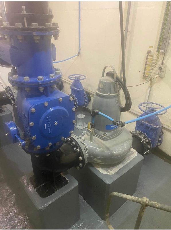 Wastewater treatment plant equipment installation by Liberty Water