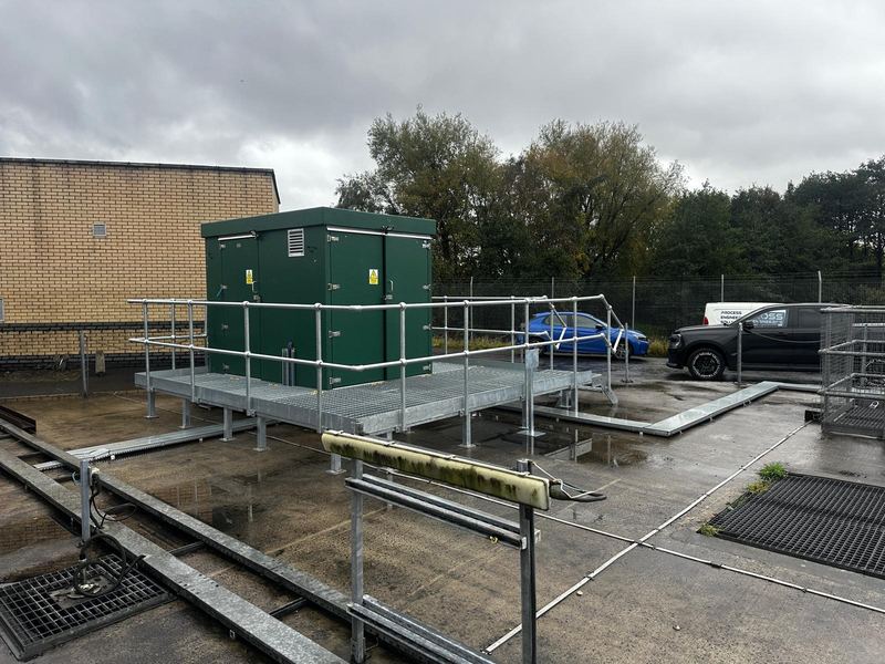 Completed 200mm stainless steel pipework installation at Killyclougher